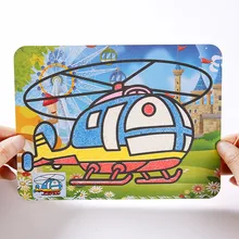 Детская одежда ручной работы с творческим подходом для изготовления ювелирных изделий DIY Искусство Цвет 32k Рисование песком с 6-Цвет песок практический развивающая игрушка