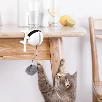 

Electronic Motion Cat Toy Interactive Cat Teaser Toy Yo-Yo Lifting Ball Electric Flutter Rotating Interactive Puzzle Pet Toy