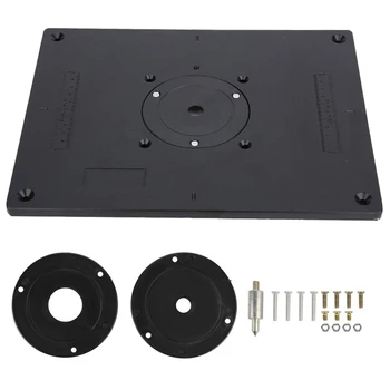 

Multi-functional Aluminum Router Table Insert Plate Trimmer Engraving Machine Woodworking Bench Router Table Plate Wood Tools B4