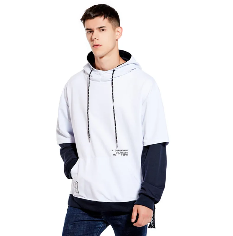 New Hoodie Sweatshirt Mens Hip Hop Pullover Cool Hoodies Streetwear Casual Fashion Clothes colorblock hoodie cotton M-5XL