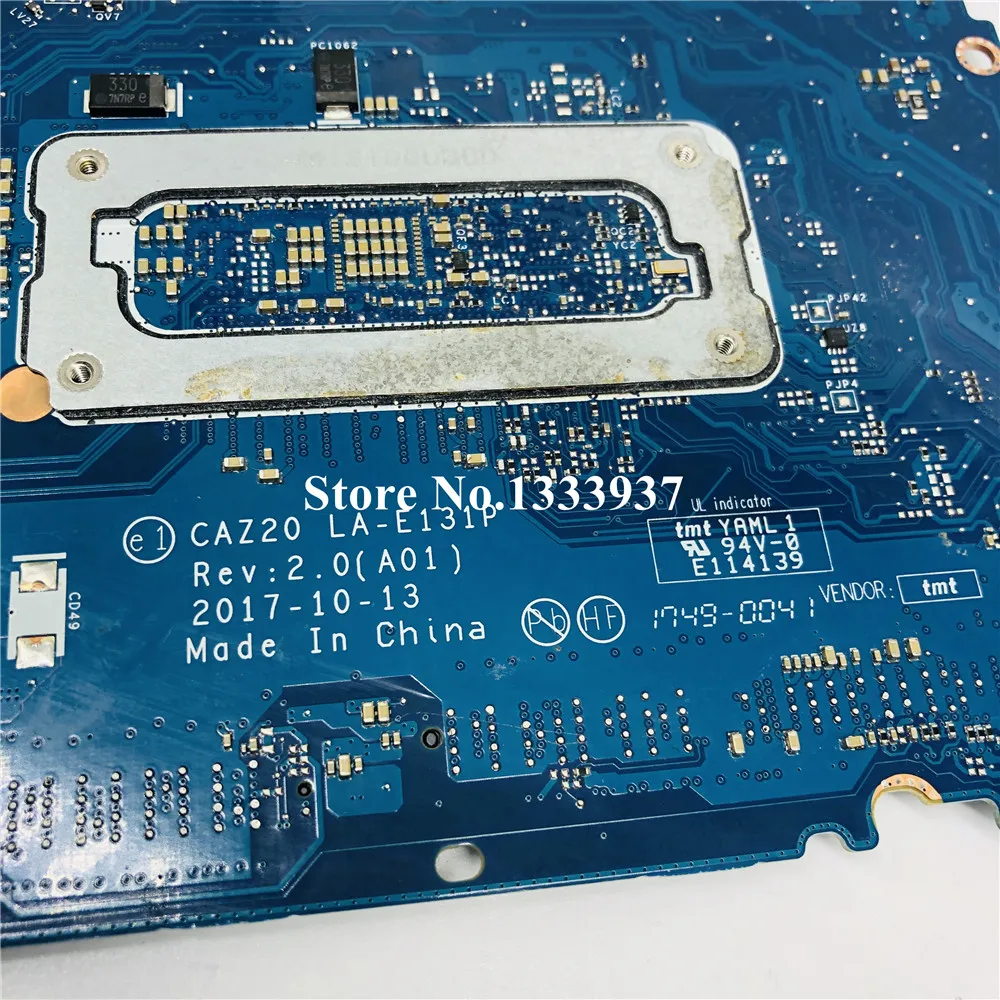 Материнская плата для ноутбука DELL Latitude 7480 i5-7300U cpu CAZ20 LA-E131P полностью протестированная CN-0V20K6 0V20K6 V20K6