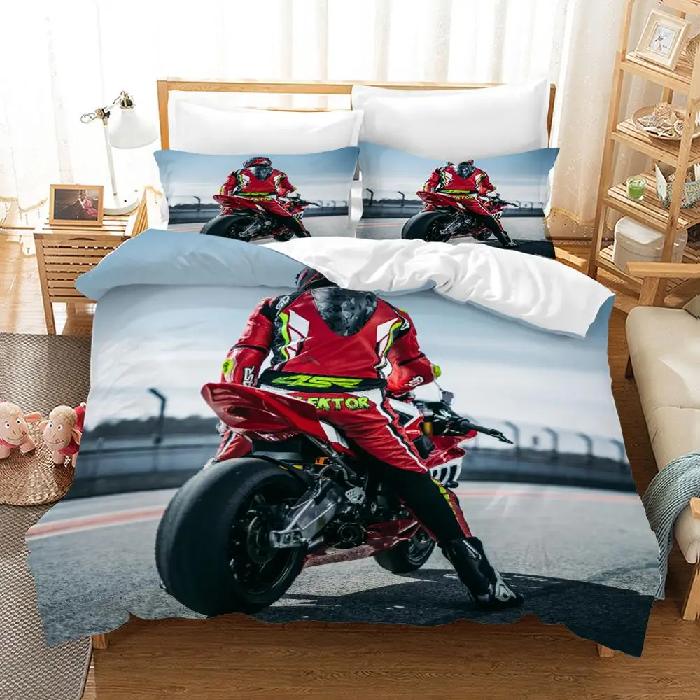 Мотоцикл постельное белье пододеяльники наволочки Isle of Man TT Мотокросс Гонки одеяло комплекты постельного белья постельное белье