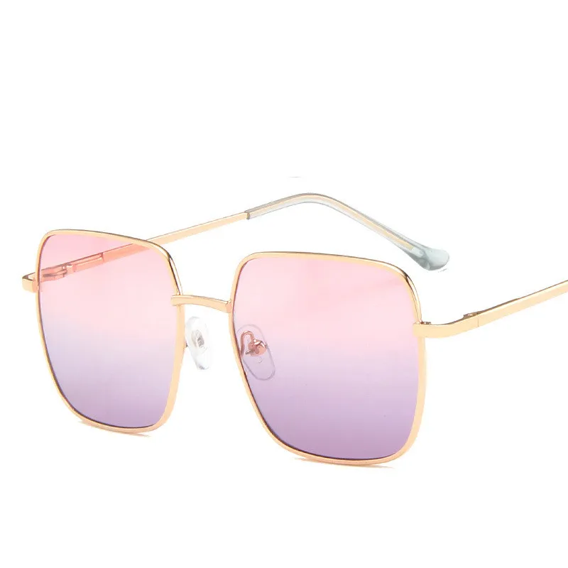 Новые модные солнцезащитные очки для мальчиков, детские солнцезащитные очки в квадратном стиле, фирменный дизайн, очки с защитой от ультрафиолета Oculos Gafas - Цвет линз: 5