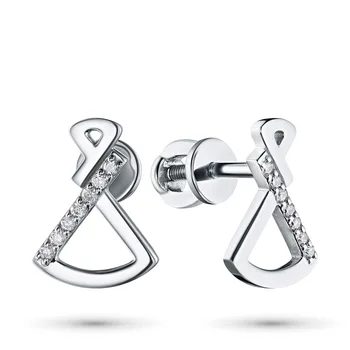 

Pusety of white gold with diamond e0901ps12191090