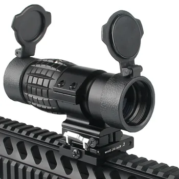 

3X Tactical Magnifier Viewfinder Range of Rifloscope Optics fits Aimpoint's view with weaver rail mount hunting riflescope