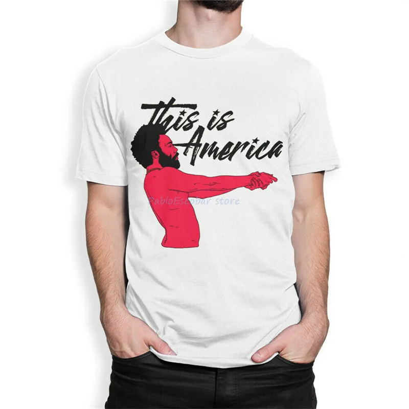 Childish Gambino This Is футболка Америка Дональда глобера рэпа мужские футболки всех