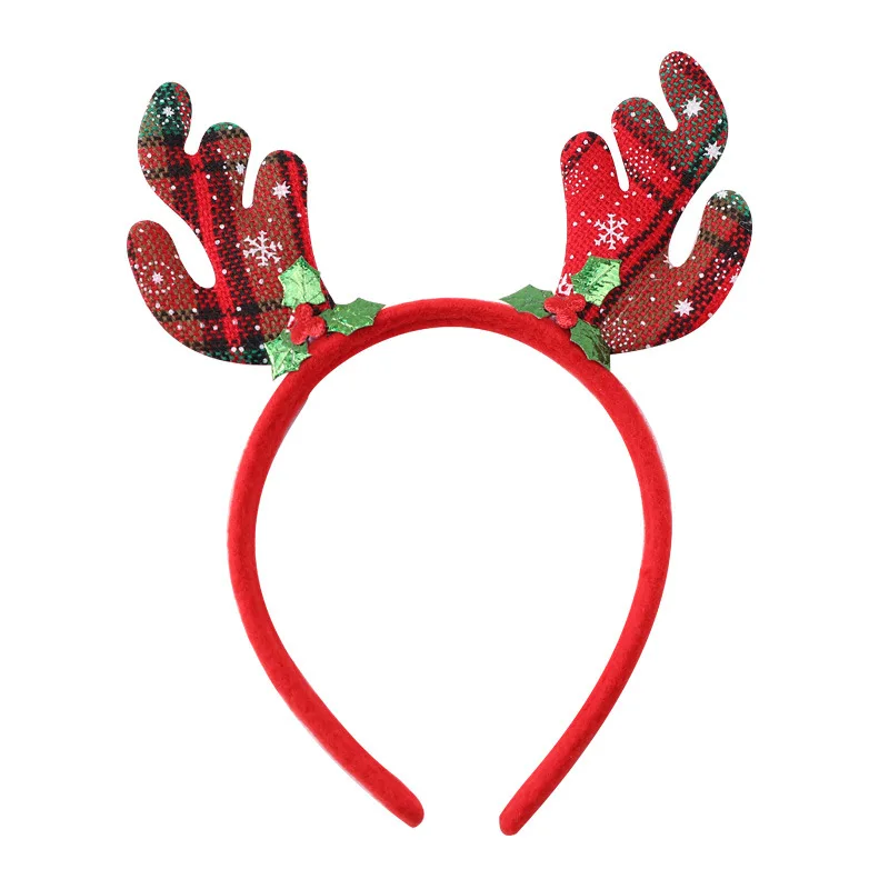 Рождественская повязка на голову, заколка, Рождественский головной убор, снеговик, Санта Клаус, олень, повязка на волосы с единорогом, детский рога, Шпилька для взрослых женщин - Цвет: 03
