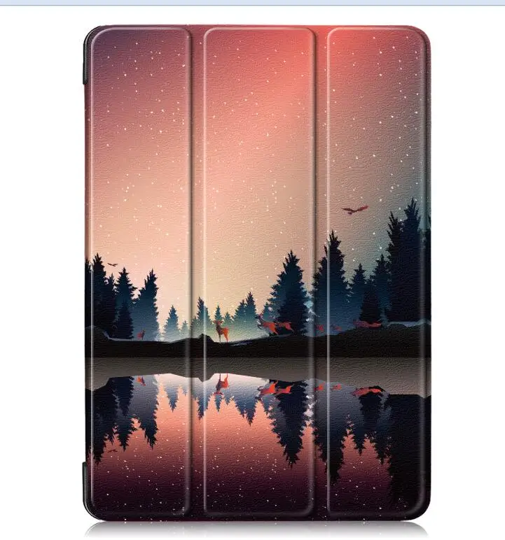 Откидной Чехол для iPad 10,2 Смарт магнит PU кожаный чехол Funda Coque+ Stylus - Цвет: Оранжевый