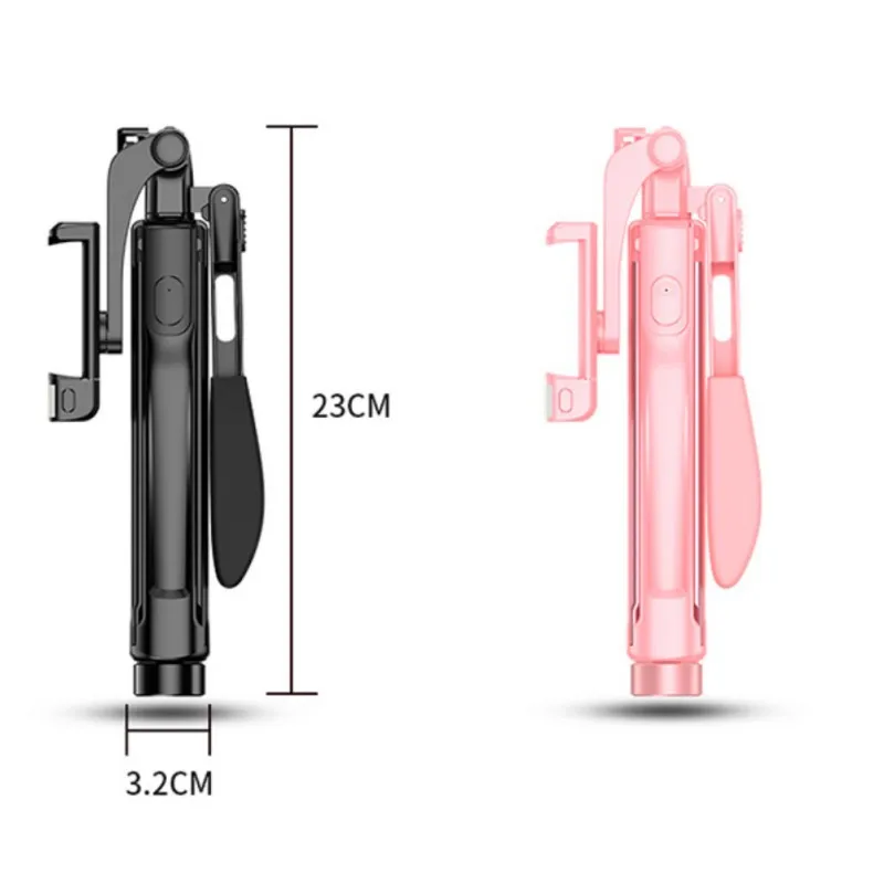 Portable Selfie Stick Phone Tripod Bluetooth Remote Control Video Stabilizer For iPhone Xiaomi Huawei Gimbal Vullen Licht Voor