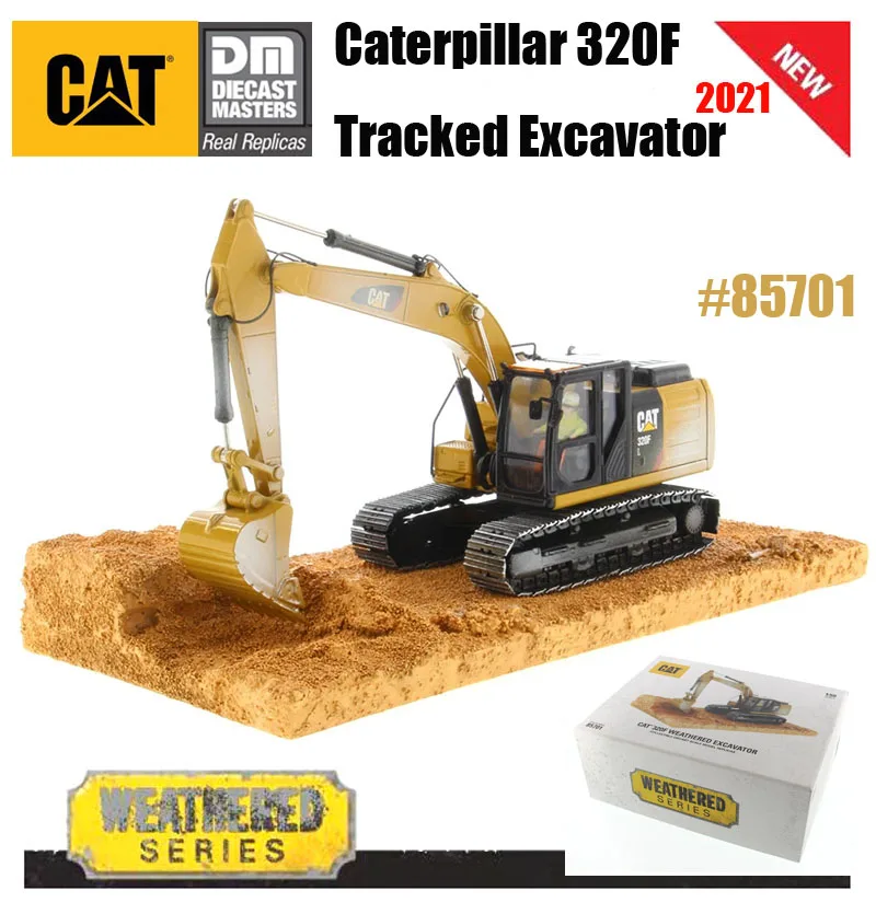 NEW Caterrpillar 1/50 Scale CAT 320F Tracked Excavator Weathering Series By Diecast Masters 85701 For Collection