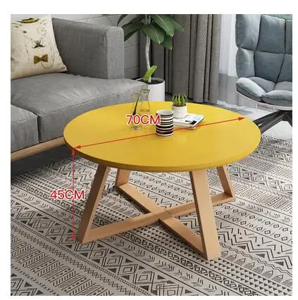 Нордический контрактный и рекреационный маленький чайный столик, гостиная, Домашнее использование, маленькая семья, простой и простой, настоящий деревянный circ - Цвет: 20