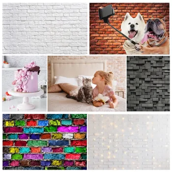 

White Brick Wall Photography Backdrops Photo Background Birthday Wedding Newborn Photophone for Object Photography Photos Studio