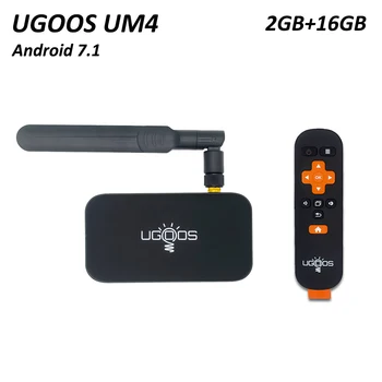 

Ugoos UM4 smart tv set top box rk3328 2GB DDR4 16GB ROM android 7.1 Tv Box 2.4G/5G dual band wifi Support Bluetooth 4k HD TV Bo