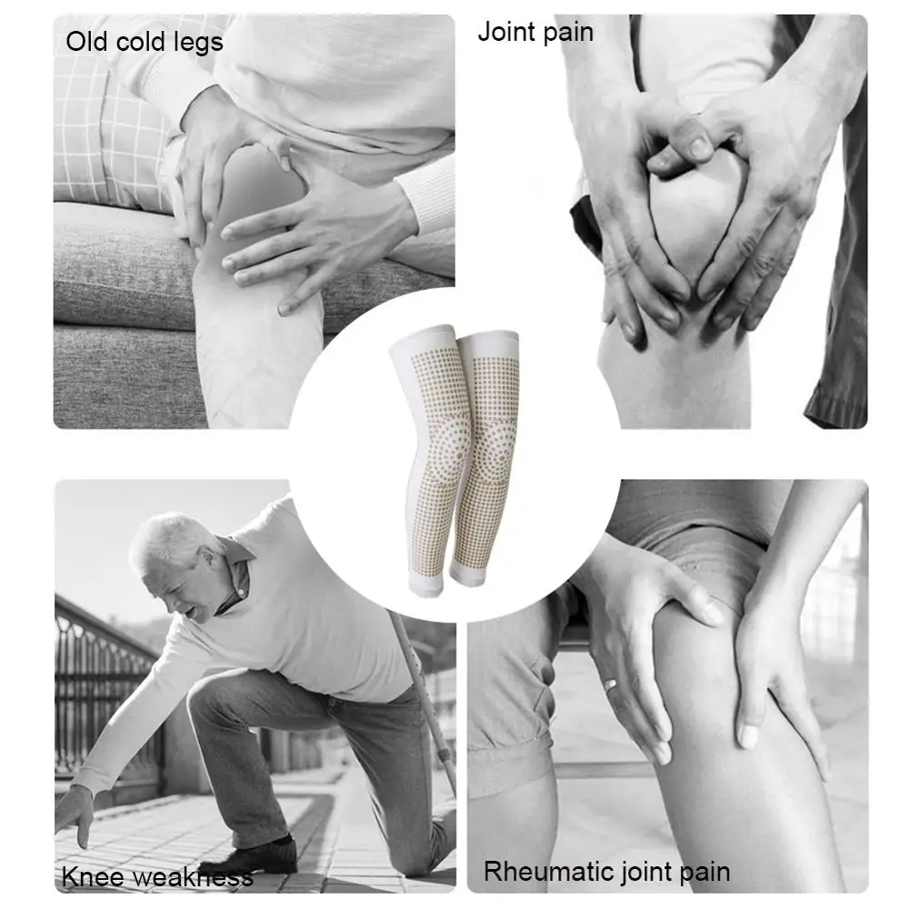1 Pair Dot Matrix Self Heating Knee Pads Brace Sports Kneepad Tourmaline Knee Support For Arthritis Joint Pain Relief Recovery knee pad knee support knee brace knee wraps