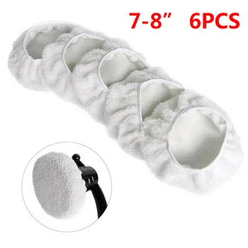 

Replacement Polishing Pads Round Bonnet Wheel 6pcs Tools Wool Car Polisher