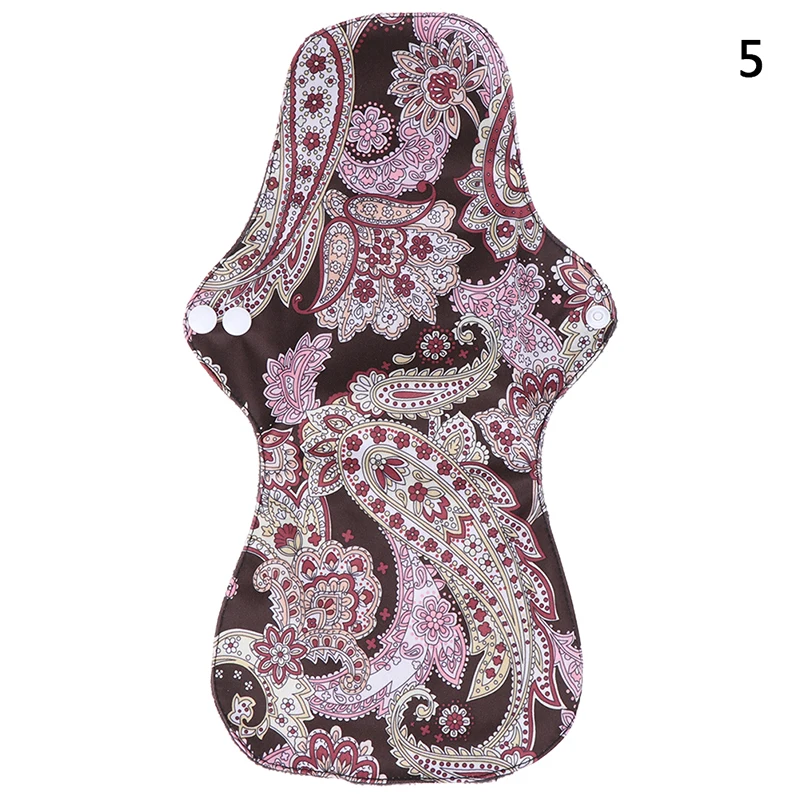 Моющиеся менструальные прокладки многоразовые гигиенические менструальные прокладки для мам бамбуковые хлопчатобумажные тканевые женские гигиенические прокладки для белья 2 размера - Цвет: 5