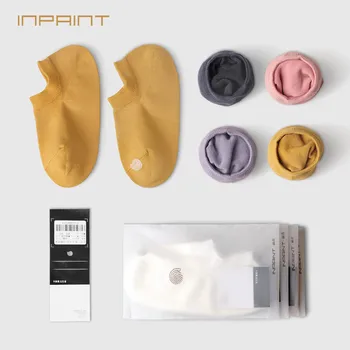 

women's shallow mouth socks, solid color cotton, autumn and winter thick couple's independent packaging fashion socks