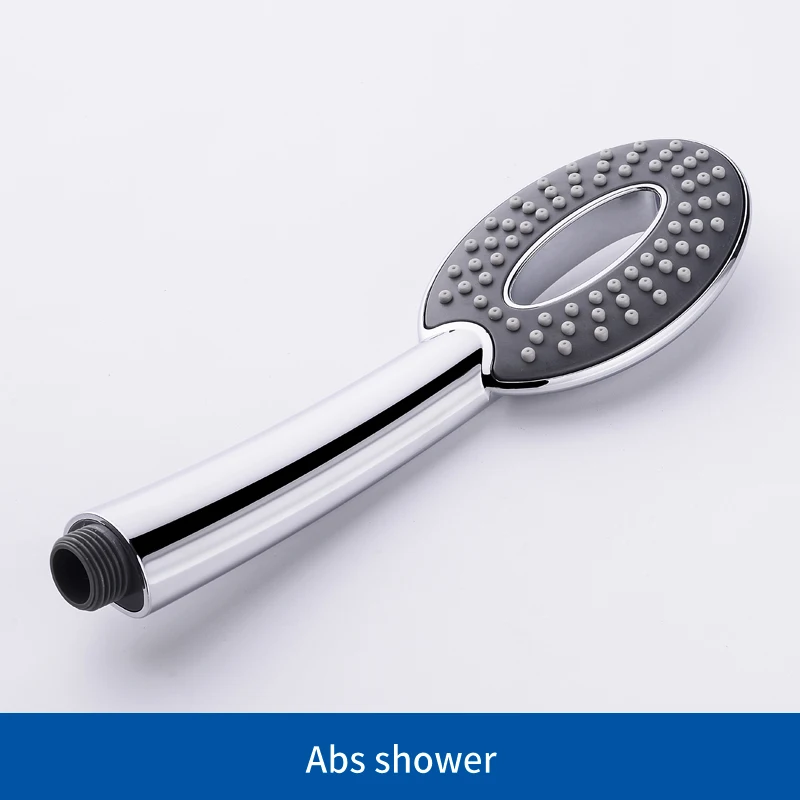 Hand Shower Only Душевой стояк, раздвижной бар и ручная душевая головка с мыльницей, Хромированная душевая головка, Набор держателей - Цвет: Hand Shower Only