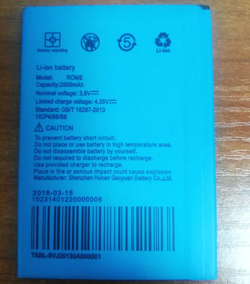 Оригинальный UMI ROME 3 8 V 2500mAh литий-ионный аккумулятор для X мобильного телефона