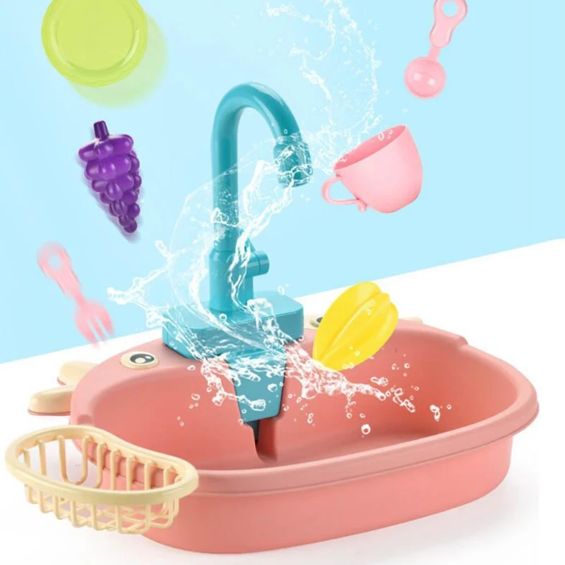 Bird Bath Tub Feeder Bowl Parrot Automatic Shower Bathtub Swimming Pool Faucet Pretend Play Kitchen Sink Dishwasher bird cage accessories
