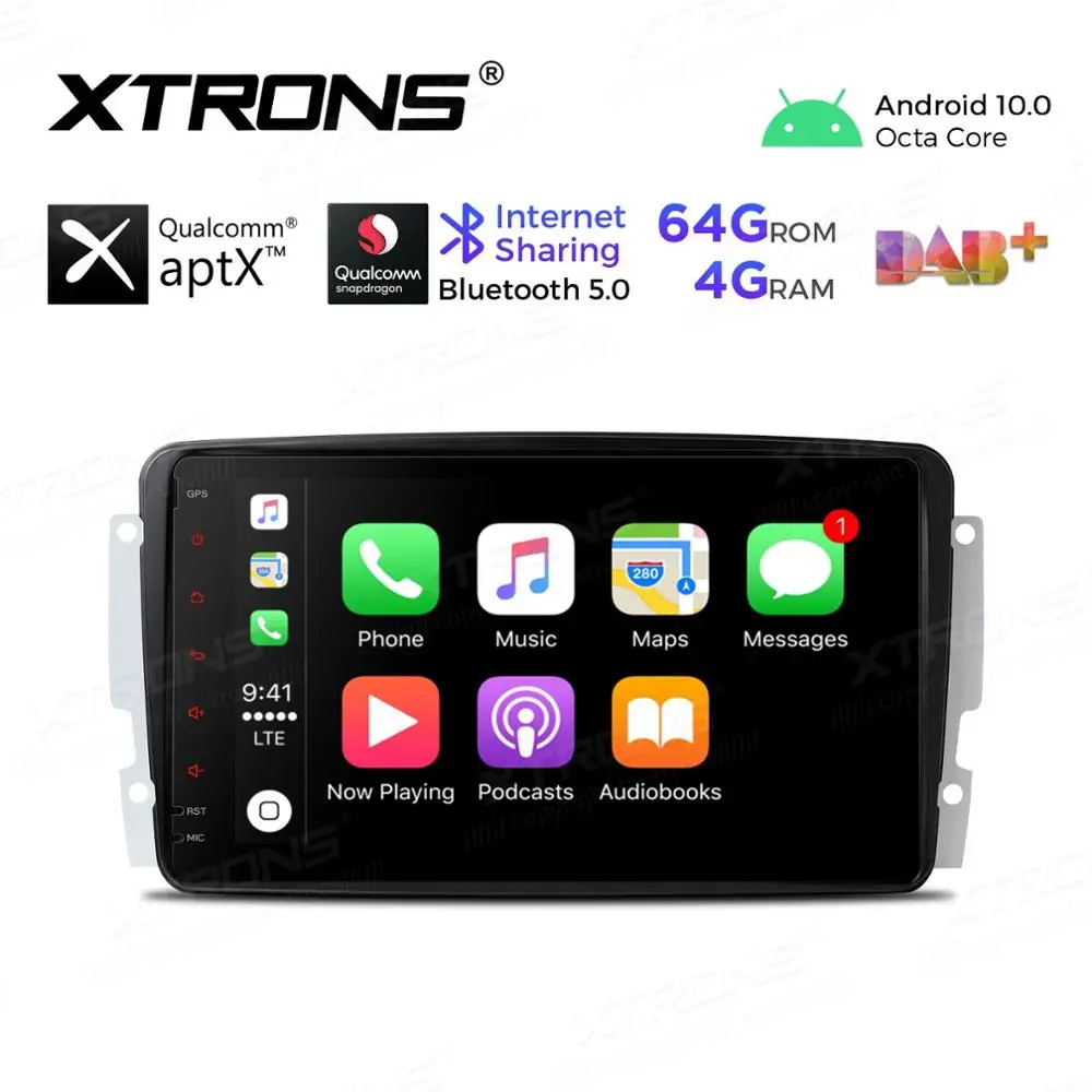 8 &quotAndroid 10 0 OS автомобильный мультимедийный GPS радио системный плеер для Mercedes Benz CLK