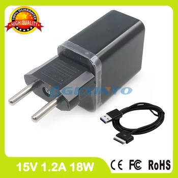 

15V 1.2A For Asus Eee Pad Slider EP102 SL101 Tablet pc charger USB Wall Adapter AD8273 AD8275 AD827M ADP-18AW EU plug