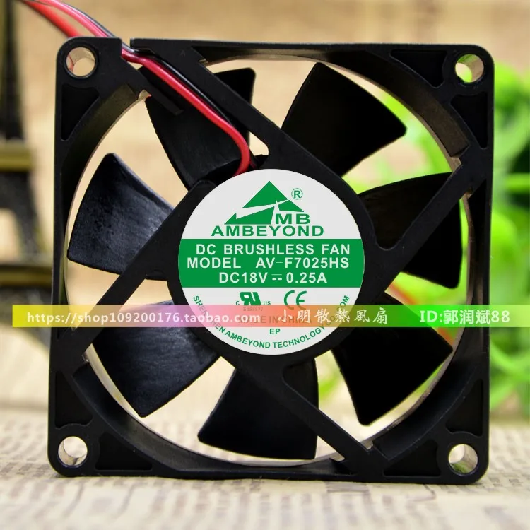 Горячие Новые 7 см 7025 18V 0.25A AV-F7025HS защиты электродвигателя Вентилятор охлаждения