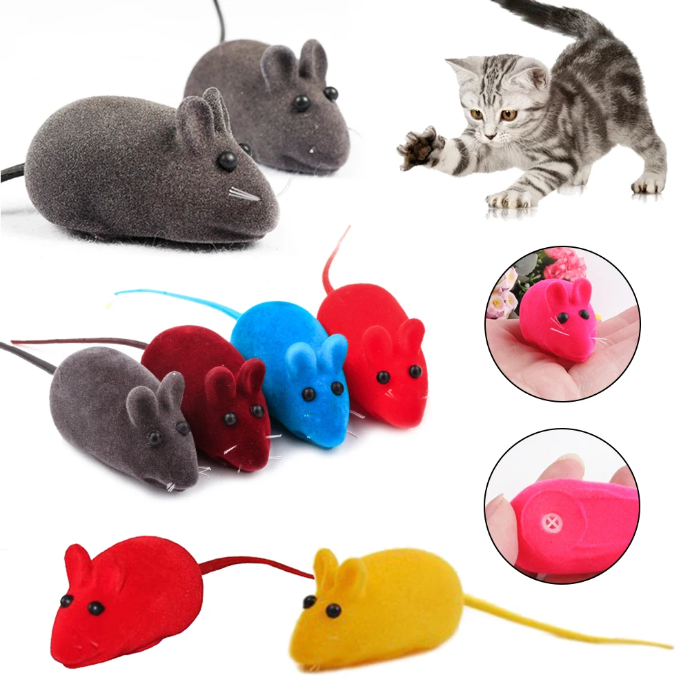 Cat Toy Colorful little Mouse Toy Vocal Pet Toy Interactive Funny Cat Favorite Toy Simulation Mouse HOT Sale Toy pet supplies