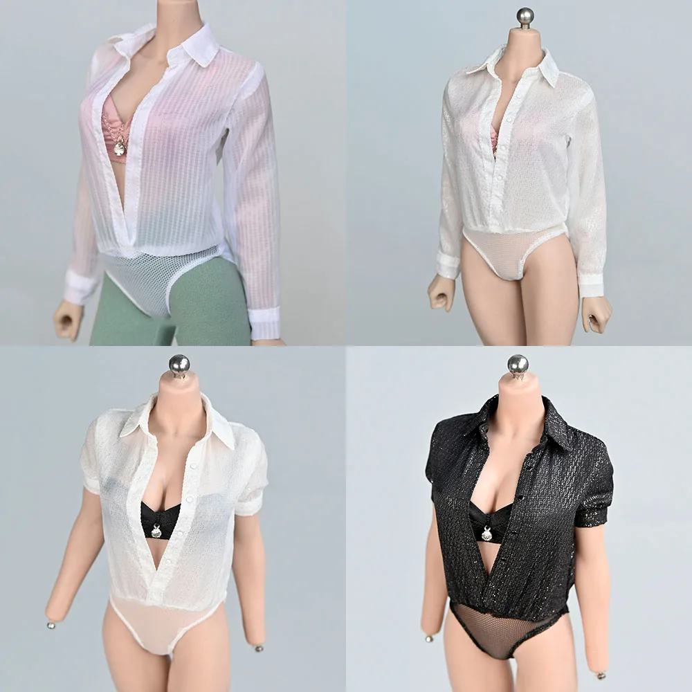

1/6 Scale Female Soldier One-Piece Shirt Lightweight and Translucent Clothing Model for 12’’ Action Figure Body