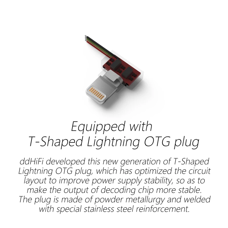 DD ddHiFi TC44A 4.4mm Headphone Adapter for iphone CS43131 DAC Chip Supports Native DSD256 and PCM 32bit/384kHz