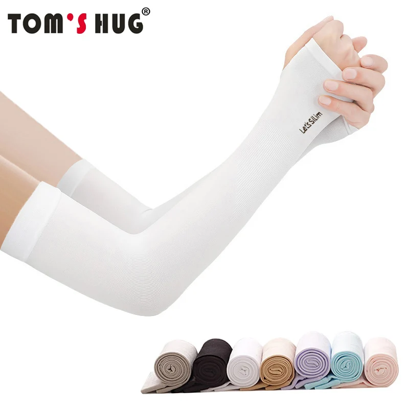 

Tom's Hug Arm Warmers Ultra Thin Manguito Ciclismo Sleeves 2pcs Sports Sun UV Protection Running Fishing Cycling Men Women