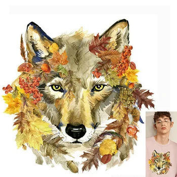 

Pulaqi Lion Owl Animal Heat Transfer Vinyl Patches Iron On Transfer Stickers For Clothing DIY Wolf Stickers Applique Washable F