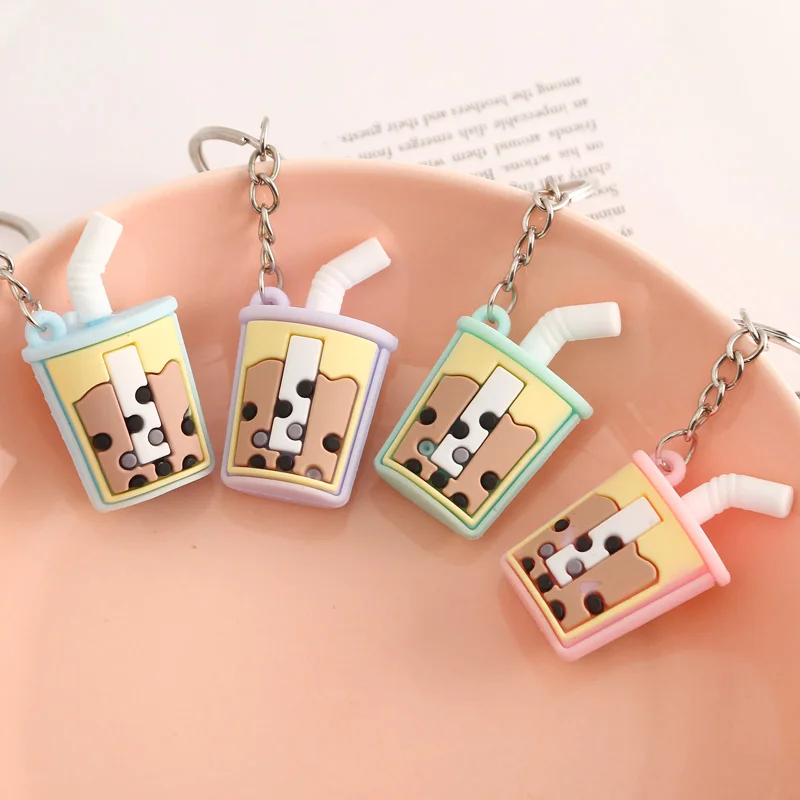 4PCS 1 упаковка мультфильм мягкий ПВХ Единорог брелок резиновый 3D милый животное солнце брелок в виде цветка брелок для ключей детская игрушка брелок подарок - Цвет: 4PCS