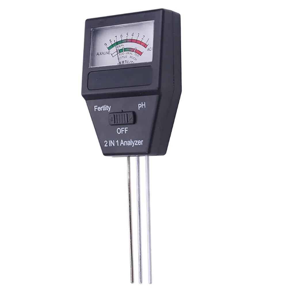 

2 In 1 Alkalinity Vegetable Garden Detector Plants Fertility Analyzer Soil Tester PH Meter Farm Acidity Portable Digital Crops