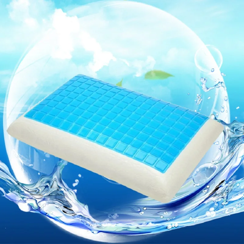 

2023 New Summer Cooling Gel Pillow Repair Cervical Spine Neck Pillow Memory Foam For Sleep Insomnia Health Care Silicone Pillow