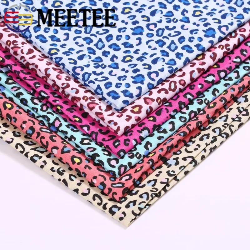 

50/100cm Meetee Wide 150cm Leopard Embossed Polyester Fabric Diy Sewing Clothing Pillow Curtain Material Wear-resistant Cloth