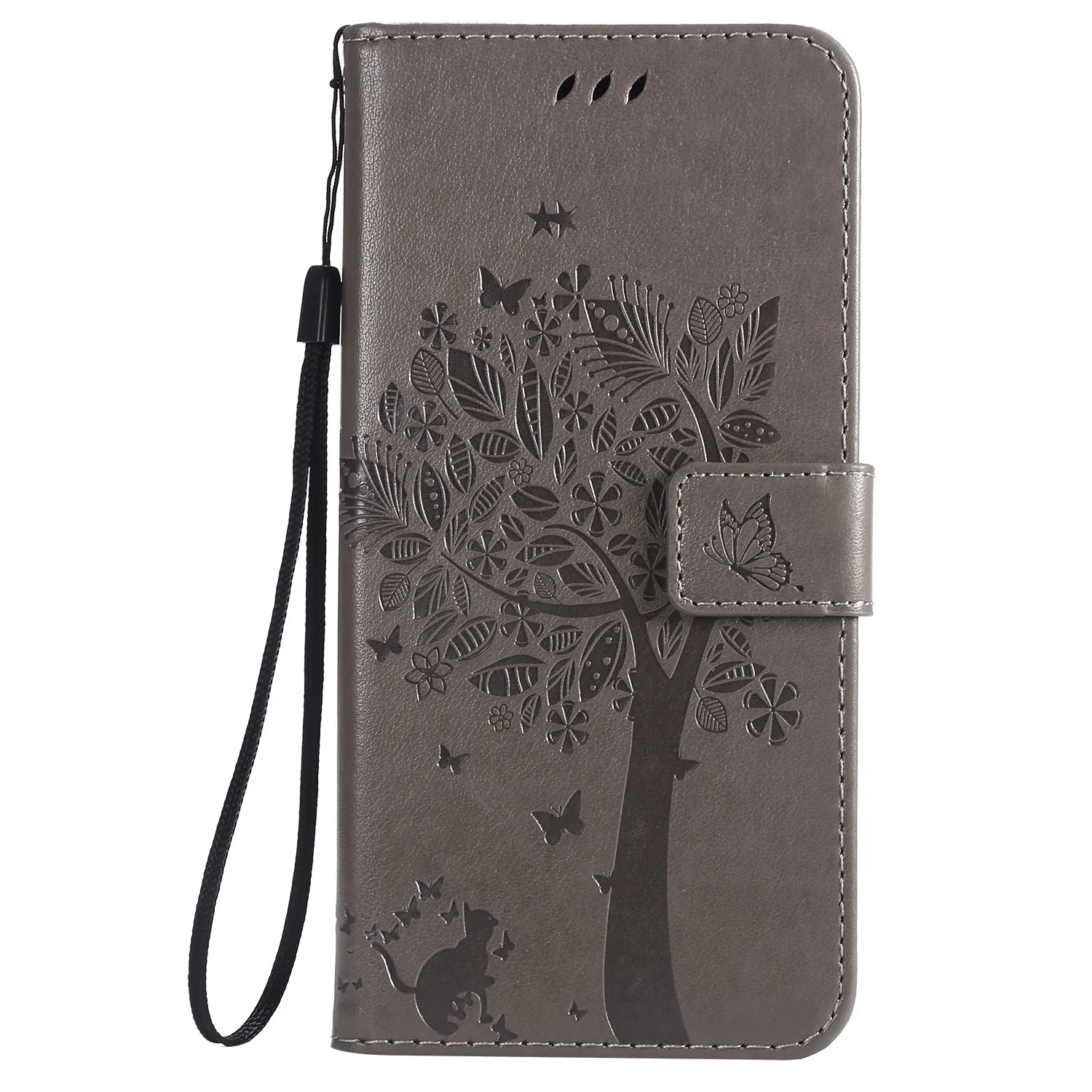 Горячая распродажа! Чехол для телефона наивысшего качества с откидной крышкой из искусственной кожи для alcatel 1 3 5 7 3L 1V 1X ONYX - Цвет: Серый