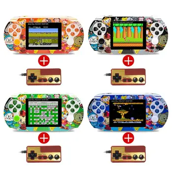 

Portable Double Handheld Game Console Children Boys Built-in Classic Games Video Games Player Game Console with Handle for PXP3