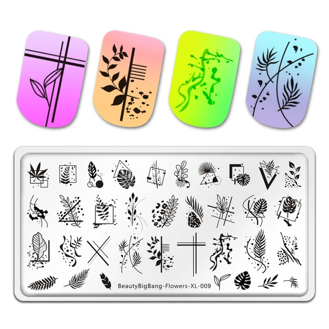BeautyBigBang 2021 Christmas Theme nail Art Stamping Plates Image