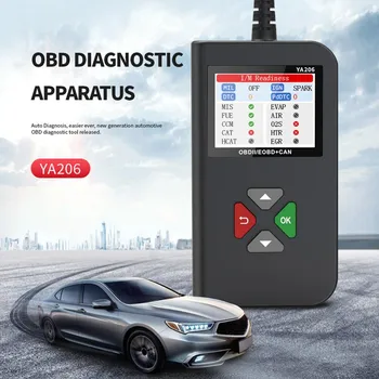 

Car Fault Detector Battery Testing YA-206 Diagnostic Tool Upgraded 2.4in Screen Scanner Live Data For OBDII Protocol Cars