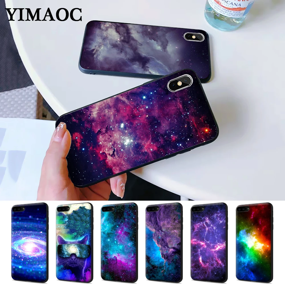 

space for galaxy universe Silicone Case for iPhone 5 5S 6 6S Plus 7 8 X XS Max XR