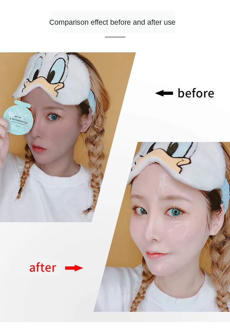 20 bags/box Astaxanthin Whitening Serum  Arbutin Liquid Freckle Removal Antioxidant Anti-wrinkle Moisturizing Face Essence