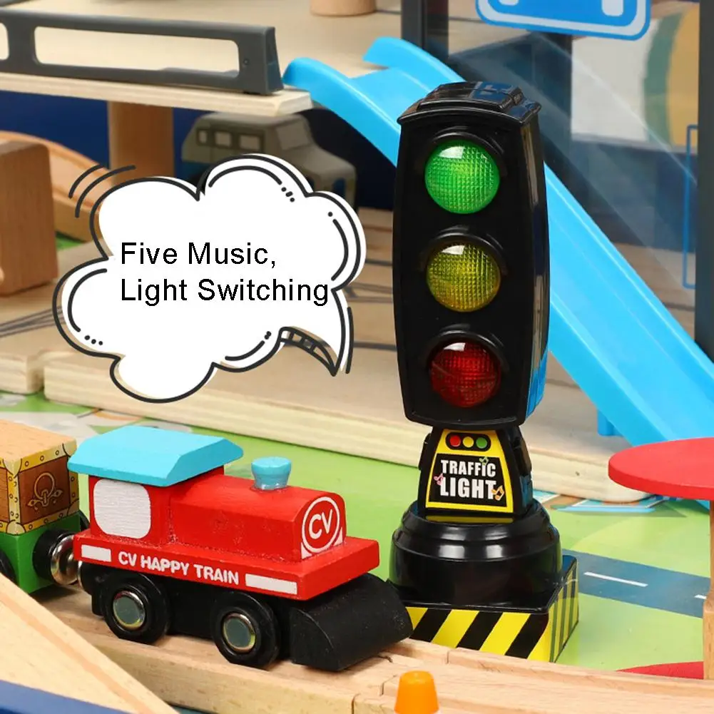 

Traffic Light Toy Simulation Traffic Signs Stop Music Light Block Model Early Education Kids Toy Model Traffic rule cognition