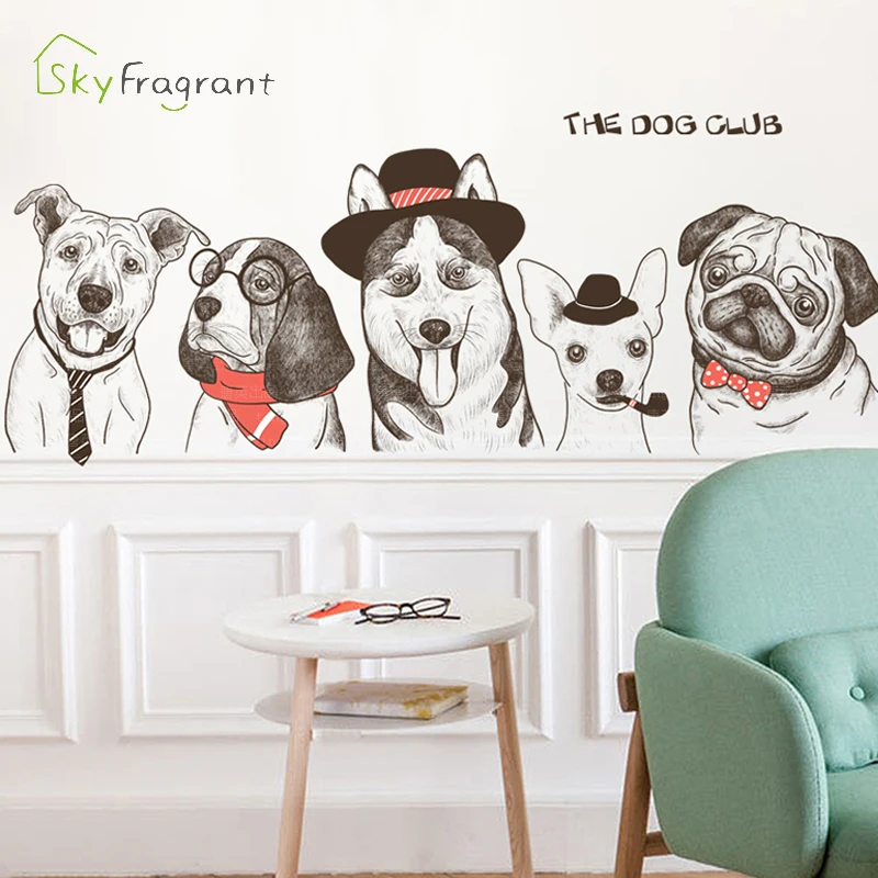 Wall Decorations Living Room | Decorative Posters Wall Dog | Wall ...