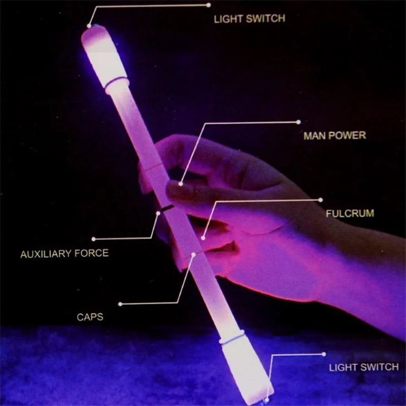 Креативная вращающаяся гелевая ручка-светильник с синими/черными чернилами для студентов, Подарочная игрушка, школьные принадлежности