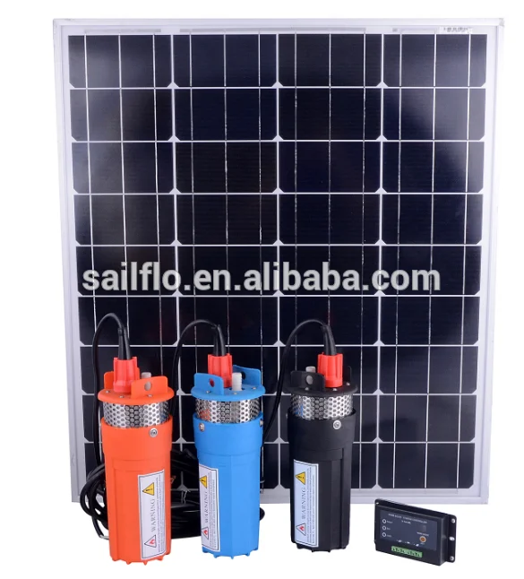 Sailflo 24v 4'' lift 100feet submersible DC solar pump price/mini solar water pump