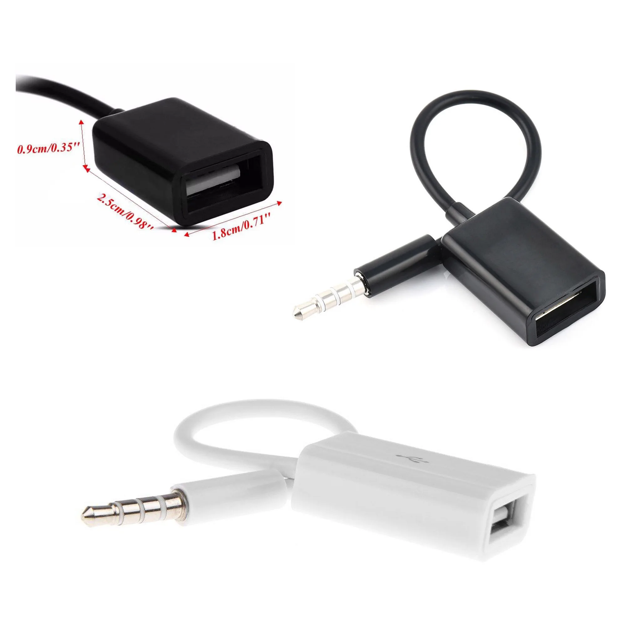 3,5 мм штекер AUX аудио разъем для наушников адаптер USB Женский конвертер шнур aux кабель для автомобиля MP3
