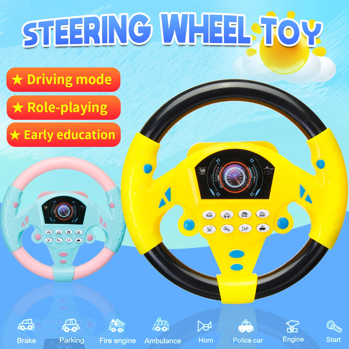 childs toy steering wheel
