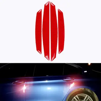 

EIDRAN 4pcs Reflective Car Door Edge Protector anti-collision Guard Sticker Strip
