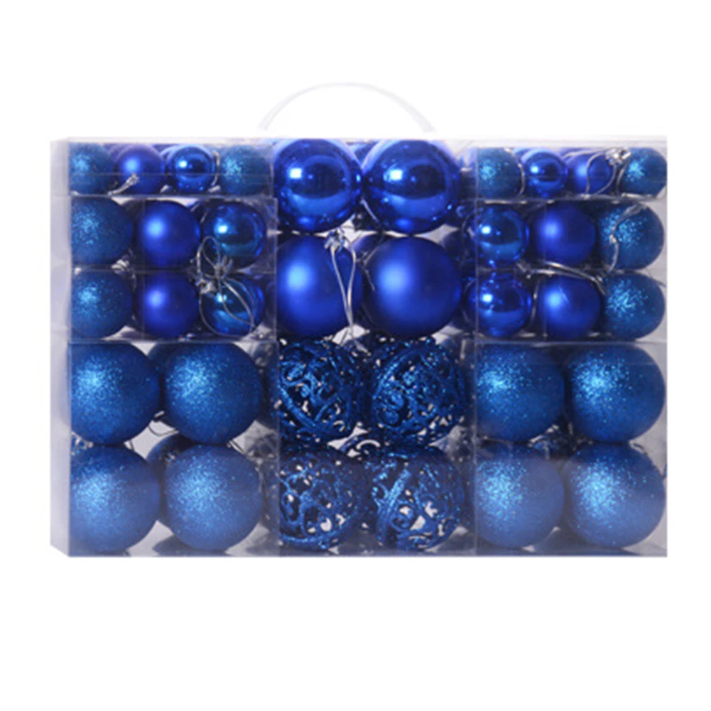 100pcs 3-6cm Рождественская елка Декор шар-безделушка рождественские вечерние Висячие шар, украшение, Декор рождественские украшения для дома подарок Natale Декор - Цвет: 100pcs 3-6cm